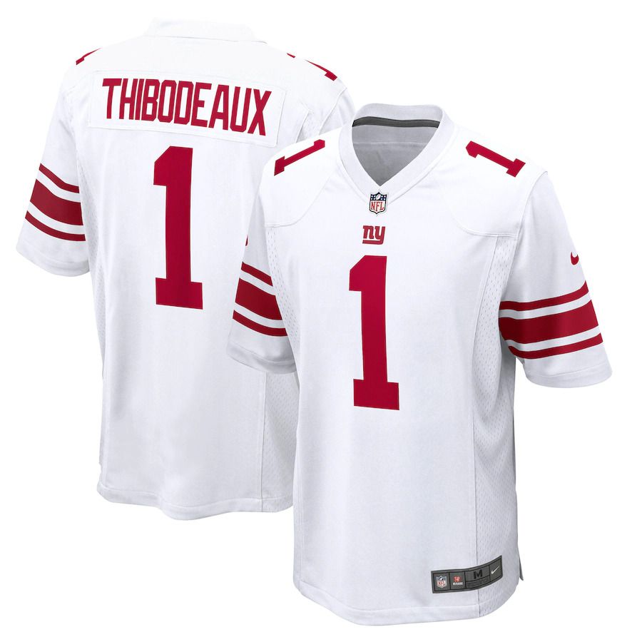 Men New York Giants #1 Kayvon Thibodeaux Nike White 2022 NFL Draft First Round Pick Game Jersey->philadelphia eagles->NFL Jersey